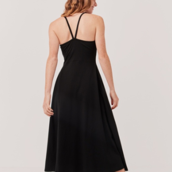 Pact Golden Hour Leaves Juliet Midi Fit & Flare Dress NWT! - Picture 8 of 11